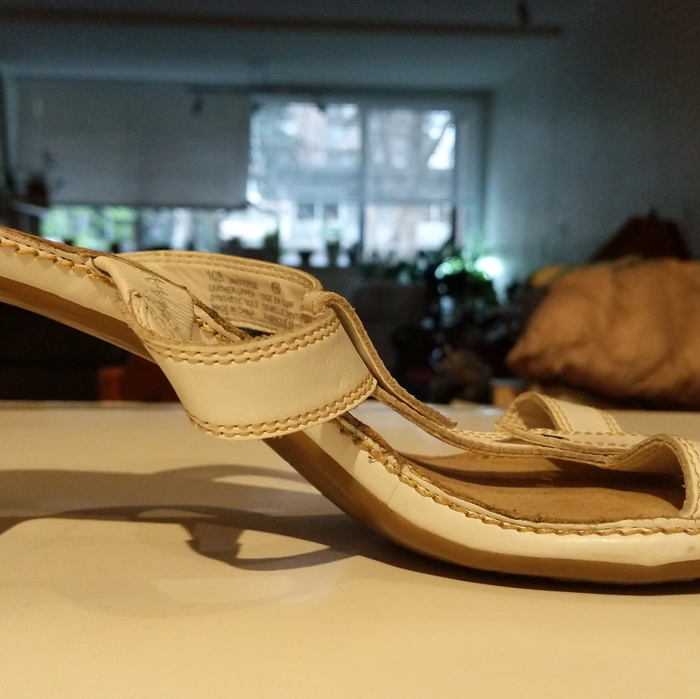 White 3 inch What's What by Aerosoles sandals